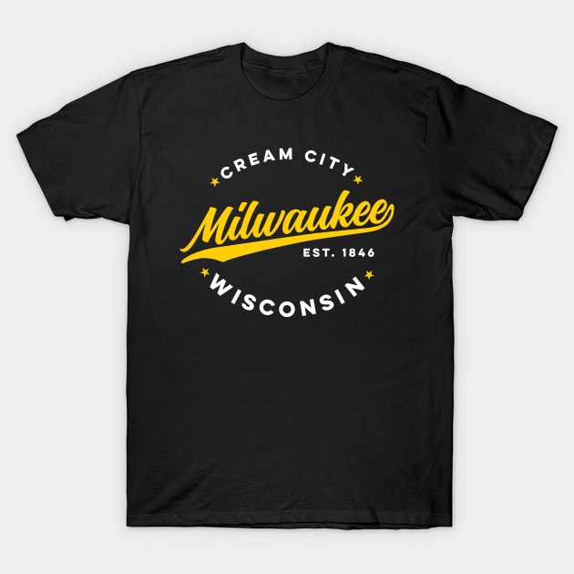 Vintage Milwaukee Wisconsin Cream City USA T-Shirt by DetourShirts